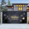 Tela de tapiz para puerta de garaje exterior navideña, tela de fondo para decoración de fiestas navideñas con tela colgante, tamaño grande