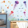 Nuevos LD64114 Mundo Submarino Medusas Pastos Marinos Dormitorio Sala de Estar Entrada Embellecimiento de Pared Pegatinas de Pared Decorativas