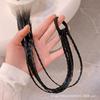 Nueva Trenza Boxeadora Dulce y Genial Peluca para Niños Trenza Banda para el Cabello Cola de Caballo Alta para Niña Corazón Cuerda para el Cabello Trenzado Accesorios para el Cabello
