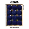 Conjunto de Bolas Decorativas de Flocagem de Natal Transfronteiriço Decorações Criativas para Casa Árvore de Natal Decorações de Cena Atmosfera Enfeites Pendurados