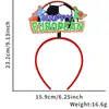 Decoración para Fiesta Temática de Fútbol Accesorios Abanicos Fans Copa del Mundo Diademas para Animar Llama de Fútbol Diademas de Fútbol