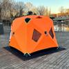 Tienda de Pesca en Hielo Resistente Directa de Fábrica Completamente Aislada Cabaña de Pesca en Hielo de Invierno Refugio de Hielo Portátil Personalizable con Entrada para Estufa