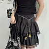 Cadena de Cintura de Madera con Cuentas de Elefante Estilo Dong Jie, Diseño de Nicho, Cadena Larga Tejida a la Moda para Suéter