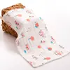 Toalla facial de gasa de seis capas para niños, algodón puro, gasa de algodón para el hogar, suave para limpiar la cara, guardería, bebé, toalla para niños