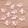 10 colores 13*13 mm accesorios de joyería de aleación KC oro gota aceite encanto MINI gatito colgante Animal Charm