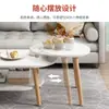 Mesa de centro simple personalizada según tus planos, Mesa redonda de madera mini personalizada para salas de estar pequeñas, Mesa de centro combinada de moda