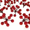 Fruta de Acebo Simulada Personalizada Fruta Roja Cubo de la Fortuna de Año Nuevo Set de Accesorios Rama Única Boda Decoración del Hogar Fruta de la Fortuna