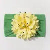 Diadema de Nylon Jacquard Nueva Europea y Americana para Bebé Pañuelo para la Cabeza de Niños Elástico con Flor Linda Accesorios Finos y Cómodos para el Cabello de Bebé