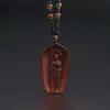 Estatua de buda Bodhisattva Ksitigarbha de la montaña Jiuhua con esmalte de color, placa de buda, colgante de esmalte de color para Ksitigarbha rey de pie, luz de buda dorada