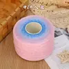 Fio de algodão mercerizado degradê em formato de bolo, fio de oito cabos tecelado à mão, multicolorido, não forma bolinhas, respirável para manta e xale