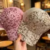 Gorra de malla con lentejuelas para mujer, gorra de verano moderna estilo coreano, gorra de moda que hace que la cara se vea más pequeña, gorra de béisbol para caras redondas, en stock para primavera