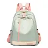 Mochila de Tela Oxford para Exportación 2024 para Mujer, Gran Capacidad, Estilo Coreano, Versátil, Estilo Preppy, Impermeable, Ligera, Bolsa de Viaje