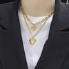 Collar de alas de ángel de amor (2023), diseño de celebridades de internet para mujer, cadena de lana de alta gama que combina con todo.