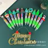 Bolígrafo de cuatro colores navideño mini creativo de dibujos animados bolígrafo de aceite papelería para estudiantes regalos premios
