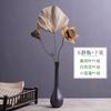 Jarrón pequeño de cerámica con adornos Jingdezhen, decoración zen de escritorio, flores secas, arreglo floral simple chino para sala de estar, artículos florales retro.