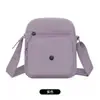 Bolso Pequeño Ligero de Múltiples Capas de Moda Bolso Cruzado de Nailon para Mujer Versátil Color Sólido Bolso de Hombro Pequeño Simple Bolso para Teléfono Móvil
