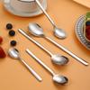 Cuchara de acero inoxidable 304 estilo coreano cuchara sopera doméstica creativa linda para comer niños cuchara pequeña cuchara cuchara venta al por mayor