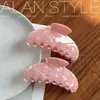 Pinza Peine de Acetato Rosa Girly, Pinza Tiburón Estilo Fresco para Mujeres, Accesorio para Cola de Caballo Alta Venta al por Mayor