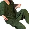 Nuevo Conjunto de Pijama de Pulóver de Algodón y Seda 2026 para Mujer, Traje Casual para Aire Acondicionado, Delgado con Almohadillas en el Pecho, Se Puede Usar Afuera como Ropa de Casa