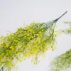 Decoración para Colgar en la Pared de Sauce Dorado de Campana Simulada, Enredaderas Artificiales para Interiores, Flores Artificiales, Plantas Colgantes de Plástico para Pared de Sala de Estar, Planta Verde