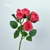 Liquidação Especial em Materiais Florais para Casamento, Flores Artificiais da Série Vermelha, Decorações de Ano Novo, Adereços Fotográficos no Atacado, Casamento