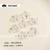Accesorios para Joyería DIY Cabeza de Oso Linda Accesorios para Pendientes de Resina Pendientes con Cuentas Cadena para Teléfono Móvil Colgante para Bolso