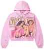 Moletom com Capuz para Casal de Marca de Moda de Rua Y2K Estilo Europeu e Americano Transfronteiriço, Jaqueta com Zíper Camuflada Floral Retrô Americana