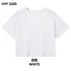 Camiseta de Algodão Puro com Manga Curta Tendência de Verão Marca de Streetwear Personalizada Roupas Estilo de Rua Cropped com Bordado e Letras