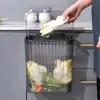 Cubo de basura doméstico con tapa deslizante Montaje en pared Gran capacidad Creativo Alto valor Dormitorio Sala de estar Cocina Baño con tapa Ropa sucia