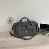 Bolsa de viaje grande de alta capacidad, compatible con carrito, para viajes cortos para mujer, bolsa de mano vintage, bolsa de almacenamiento cruzada para equipaje de mano