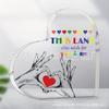 Nuevo estilo de amor transfronterizo de Amazon para enviar decoraciones de escritorio acrílicas a familiares y amigos.