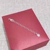 Cadena de Cola de Extensión de Plata de Ley S925 Cadena de Cola Ajustable Pulsera de Perlas con Cuentas Hecha a Mano DIY Accesorios de Plata para Collar