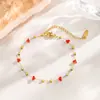 Collar de Acero Inoxidable con Piedras de Colores Irregulares, Cielo Estrellado de Dopamina Colorido, Cadena para Clavícula Versátil, Nuevo Set de Lujo Ligero para Mujer