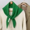 Bufanda Triangular de Lana para Mujer, Invierno Color Sólido Estilo Coreano Versátil Bufanda Cálida para el Cuello, 2025 Nueva Invierno Más Vendida al por Mayor