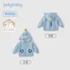 [7A Antibacteriano] Jaqueta com Capuz Infantil, Blusa para Meninas, Cardigã Fofo, Manga Longa Outono e Inverno Novo Estilo Roupas para Bebê Menino
