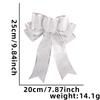 Decorações de Natal 25cm Rosa Choque Rosa Multicolorido Natal Laço Artesanal Laço para Árvore de Natal Decorações Penduradas