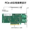 Tarjeta de Red Lekuo PCIe X8 Doble Puerto 10G 10Gigabit Puerto Óptico SFP+ Fibra Óptica 82599