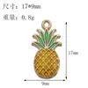 Set de Frutas Mixtas Aleación Esmalte Fresa Plátano Cereza Pulsera Llavero Accesorios de Joyería Hechos a Mano Venta al por Mayor
