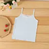 Camisola de algodón puro con encaje, top sin mangas 100% algodón, estilo delgado de verano, talla grande, ropa interior para adolescentes