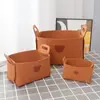 Cesta de Armazenamento de Feltro de Urso Caixa de Armazenamento de Mesa Cesta de Armazenamento Dobrável Cesta para Lanches Brinquedos Cosméticos Roupas Sujas