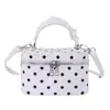 Bolsa Quadrada Pequena de Bolinhas Estilo Coreano Fofa e Doce Novo Modelo de Verão 2026 para Mulheres, Bolsa de Ombro Transversal de Nicho Fashion e Tendência