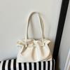 Bolso de Gran Capacidad para Mujer Verano Combinable 2025 Nuevo Casual Nicho de Un Hombro Bajo el Brazo Bolso Tote Plisado para Ir al Trabajo