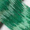 Facetado Verde Semiterminado 2.5mm Ágata Verde Gradiente Natural Diamante Azúcar Cristal Natural Facetado Verde