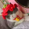 Chapéus para Pets, Chapéus de Tricô para Gatos e Cachorros, Adereços, Fantasias Engraçadas de Transformação, Chapéus de Flores Pequenas para Atacado, Transfronteiriço