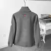 Chaqueta exterior de color liso para otoño e invierno para hombres y mujeres, con forro polar, engrosada, cálida y a prueba de viento 13202