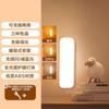 Luz Noturna com Sensor de Corpo Humano e Carregamento Sem Fio Inteligente, Sem Fiação Necessária, para Uso Doméstico em Corredores, Guarda-roupas, Armários, Fita de LED