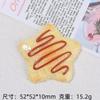 Accesorios de Resina Gel Crema Horquilla Hecho a Mano DIY Hebilla para Zapatos con Agujeros Joyería Dibujos Animados Tarjeta Grande Estrella Waffle Comida Juego