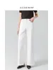 Jeans de Pierna Ancha Ligeramente Acampanados de Cintura Alta Delgados Elásticos en Cuatro Direcciones con Efecto Blanqueador de Lujo Silencioso para Mujer, Corte Holgado, Elegantes y Adelgazantes, 26 Primavera/Verano