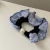Namorada Inteligente! Renda Listrada Azul Pérola Corda de Cabelo Intestino Delgado Elástico de Cabelo Polca Exquisito Elástico de Cabelo Faixa de Cabelo Elástico de Cabelo Cabelo