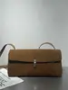 Bolsa de ombro com aba nicho coreana 2026, bolsa de mão com fecho de metal em couro fosco, bolsa transversal estilo celebridade para mulheres